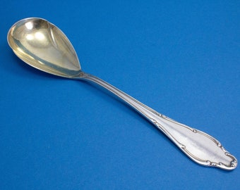 Silver plated serving spoon, compote spoon by Wellner, Mozart