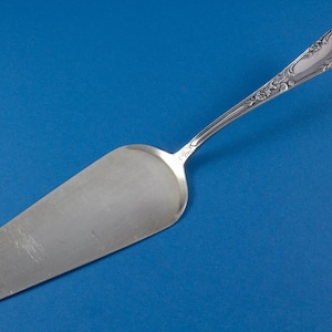 silver plated rococo cake server