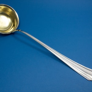 Soup ladle by Wellner with a fan pattern
