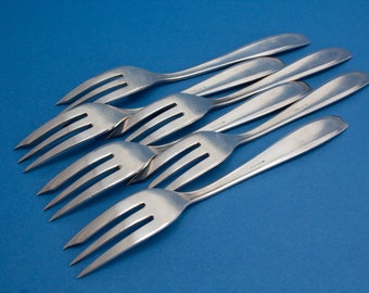 銀メッキのケーキフォーク 6 本 - Etsy 日本