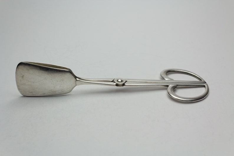 Chic silver-plated pastry pliers