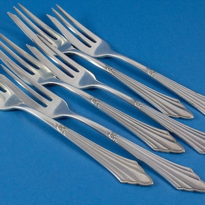 6 beautiful cake forks, WMF 900