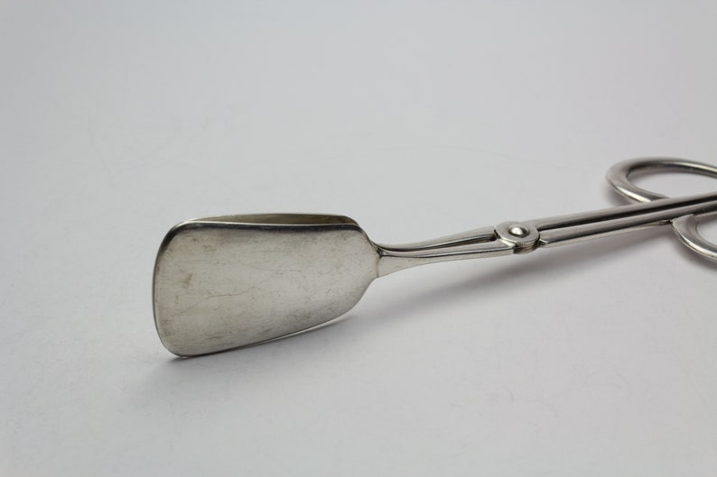 Chic silver-plated pastry pliers
