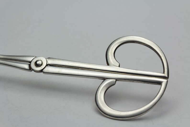 Chic silver-plated pastry pliers