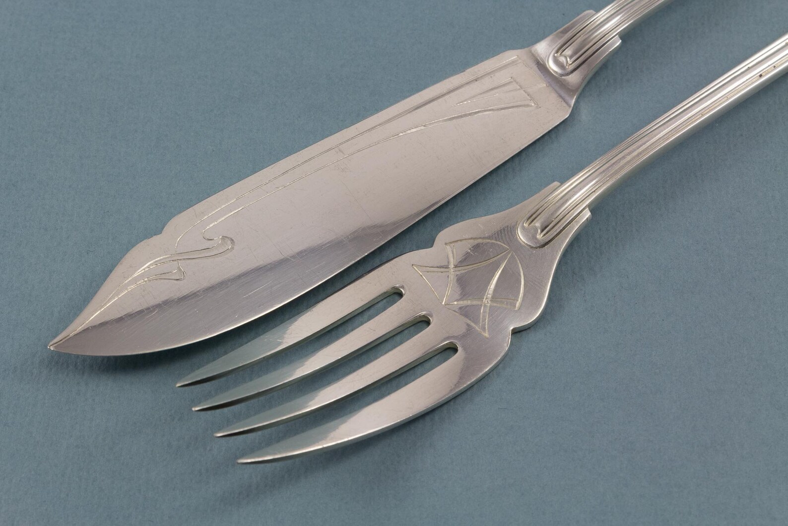 Art Nouveau Fish Silverware for 6 Persons Fish Knife Fish Etsy