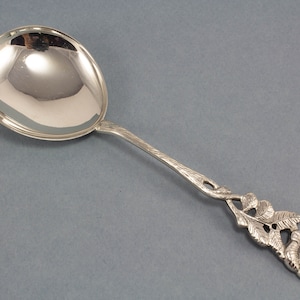 Silver plated cream spoon by Antiko