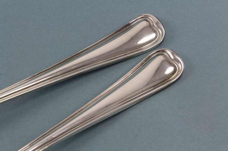 fork and spoon silver plated serving cutlery Beautiful salad servers