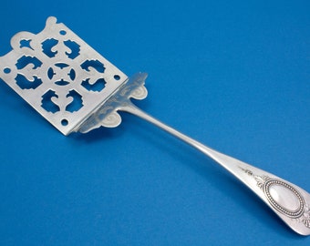 Silver-plated asparagus server, antique asparagus server