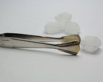 Sugar tongs, Art Deco, WMF 2000, silver plated, cutlery, vintage, gripper, small tongs, tea time, Art nouveau