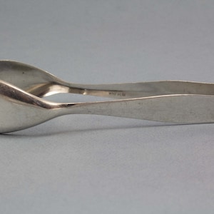 Sugar tongs, silver plated, Art Nouveau, small tongs, pliers, sugar, tea, silver plated tongs, silvered cutlery, vintage flatware