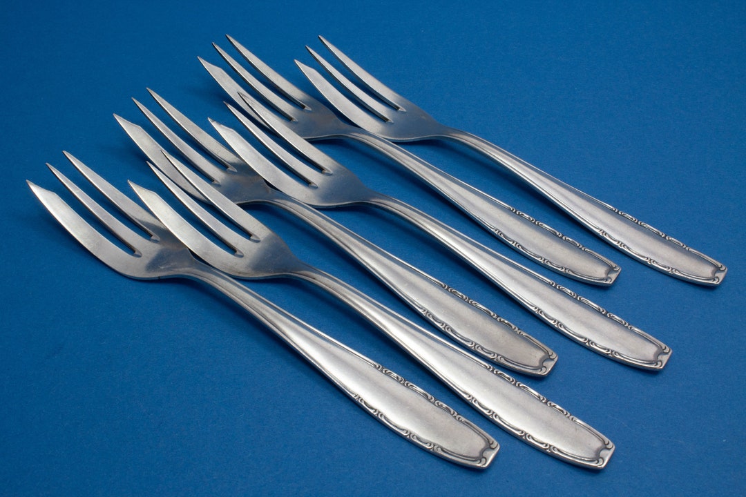 フォーク デザート ケーキ 6本 シルバー 銀製 銀器 銀メッキのケーキフォーク 6 本 - Etsy 日本