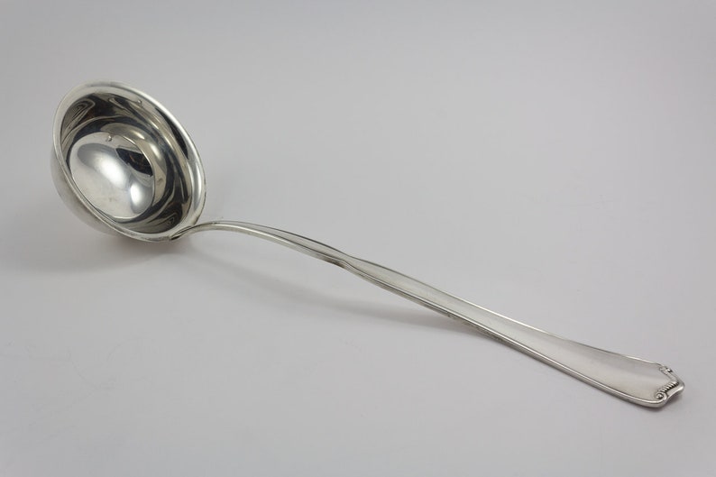 Art Nouveau trowel Koch and Bergfeld Noble silvered ladle