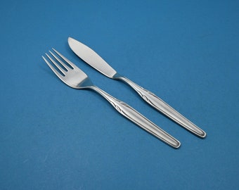 Silver-plated fish cutlery for one person, WMF 3500 Paris