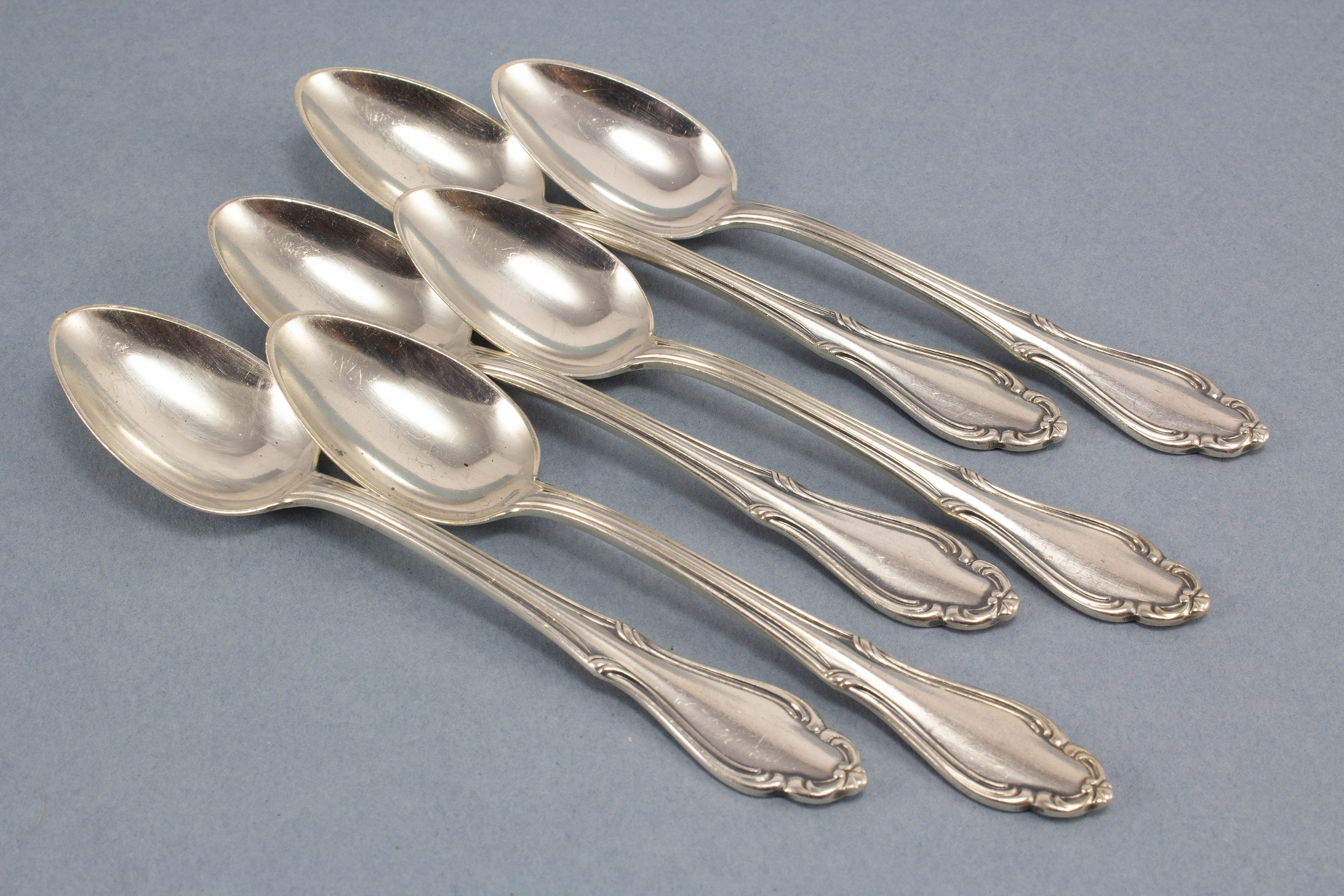 6 Cuillères moka Plaquées