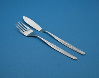 Silver-plated fish cutlery for one person, WMF Hannover