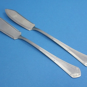 Cheese knife and butter knife, silver plated knife, Erbe
