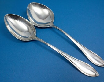 2 serving spoons, large vegetable spoon and potato spoon, Robbe and Berking