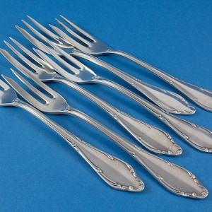 6 cake forks from Wellner, Mozart