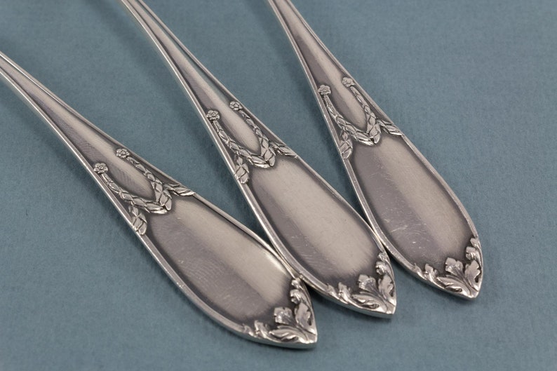 3 antique ice cream spoons silver plated rare spoons for ice Etsy