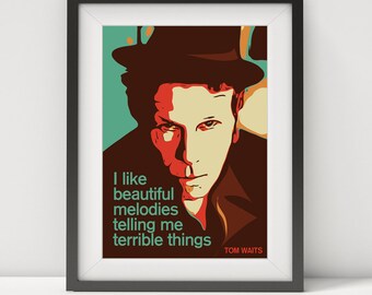 Tom Waits Quote Funny Quote Dorothy Parker Quote Bar Art Cocktail Lover