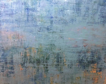 Where The Stars Remember-Oil Cold Wax Art 36x36