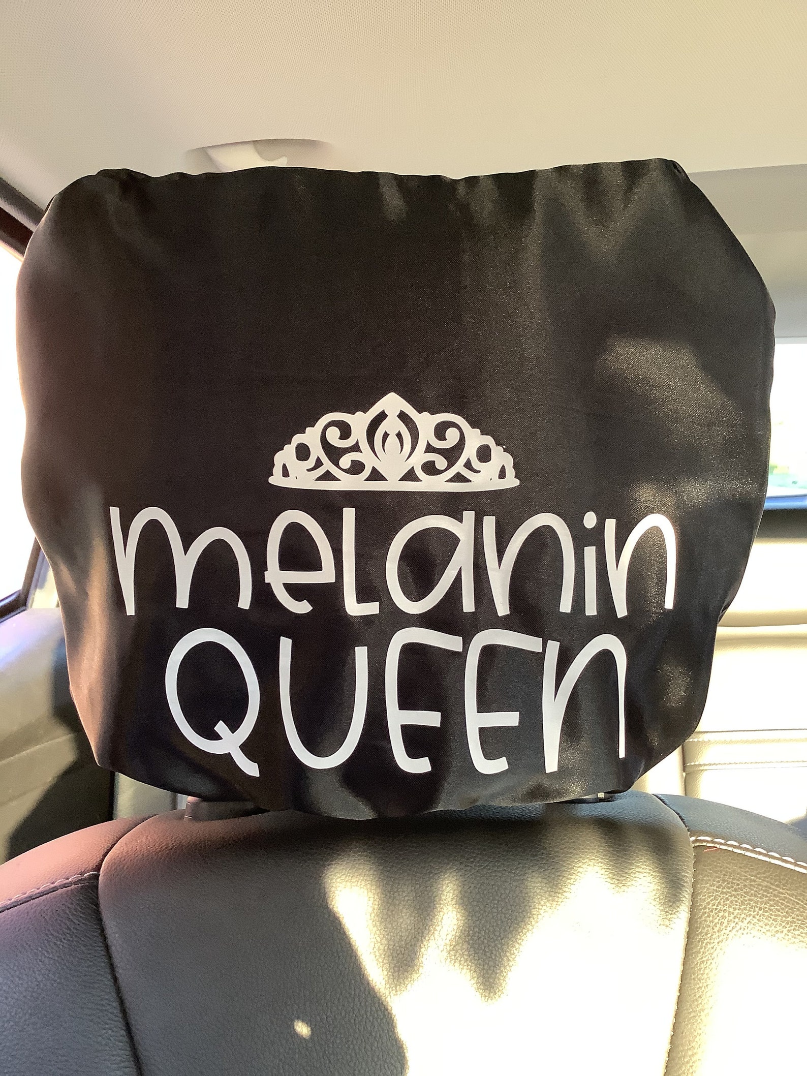 Satin Headrest Cover Set for Car Custom Headrest Cover Car Etsy