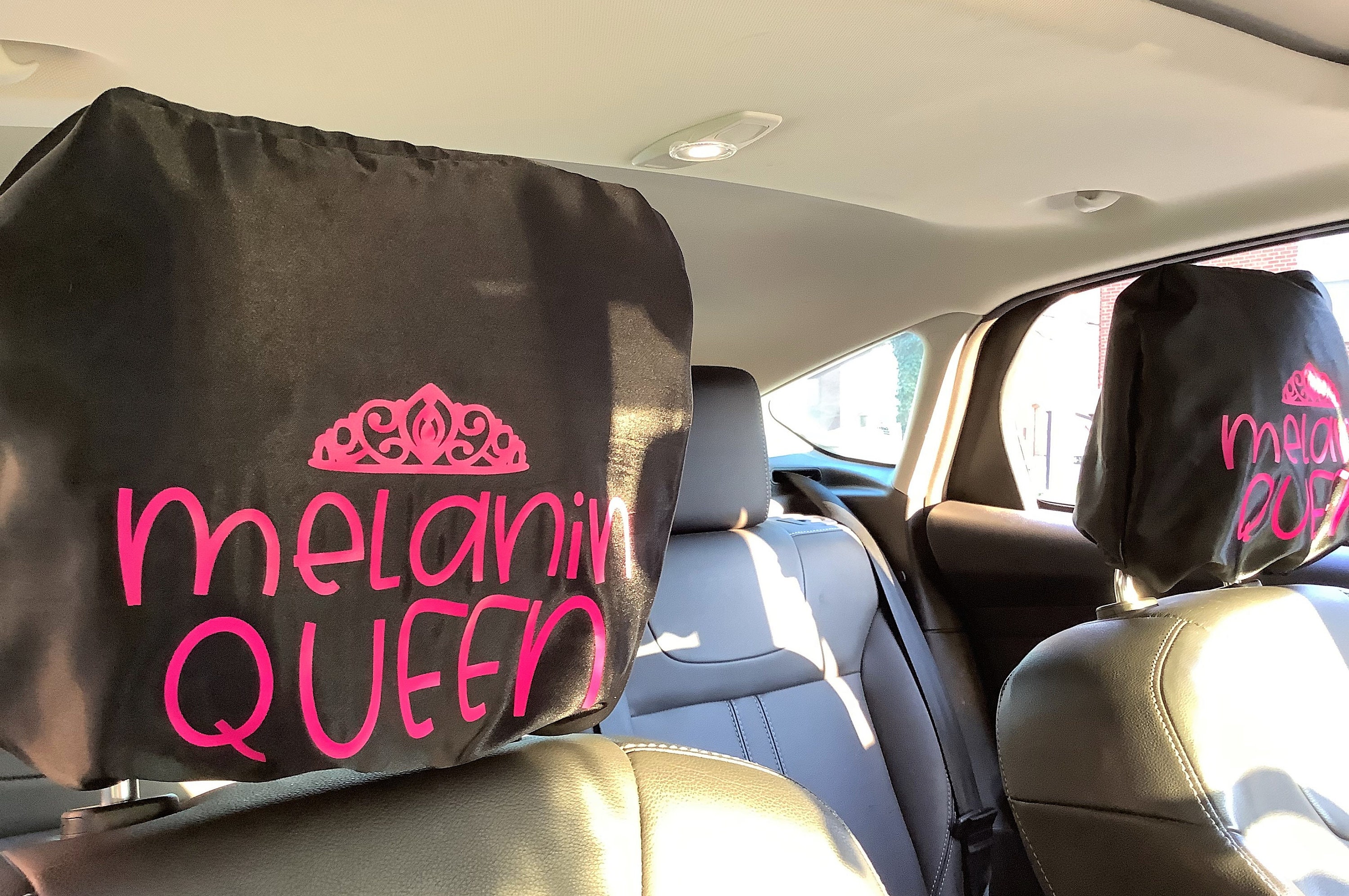 Satin Headrest Cover Set for Car Custom Headrest Cover Car Etsy