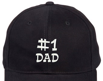 Number One Dad / #1 Dad hat for your favourite dad. The best cap for the best dad that you love.