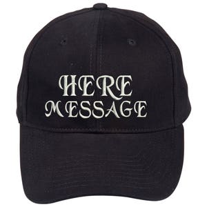 Custom made embroidery caps, hats with your own names or messages. Personalized, tailored made to the specifications of an individual order. image 4