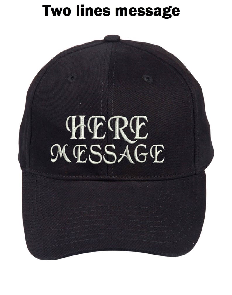 Custom Made Embroidery Caps Hats With Your Own Names or Etsy