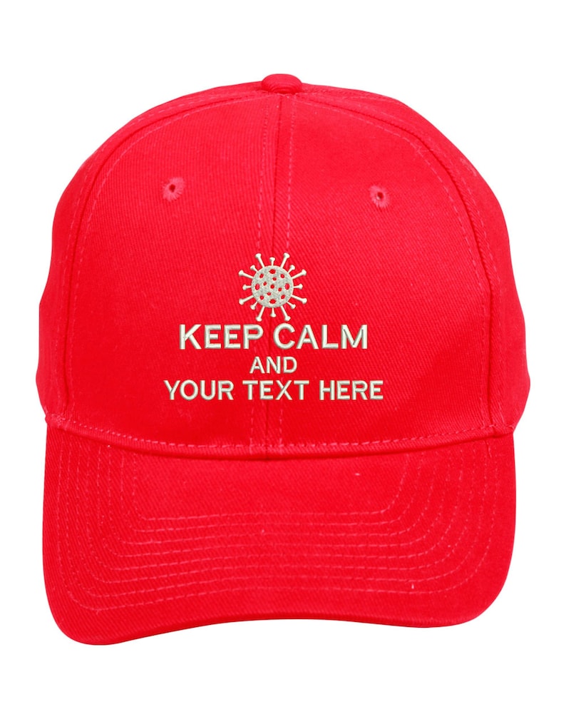 Keep Calm Cap With Icons to Choose From. Serious or Serious - Etsy