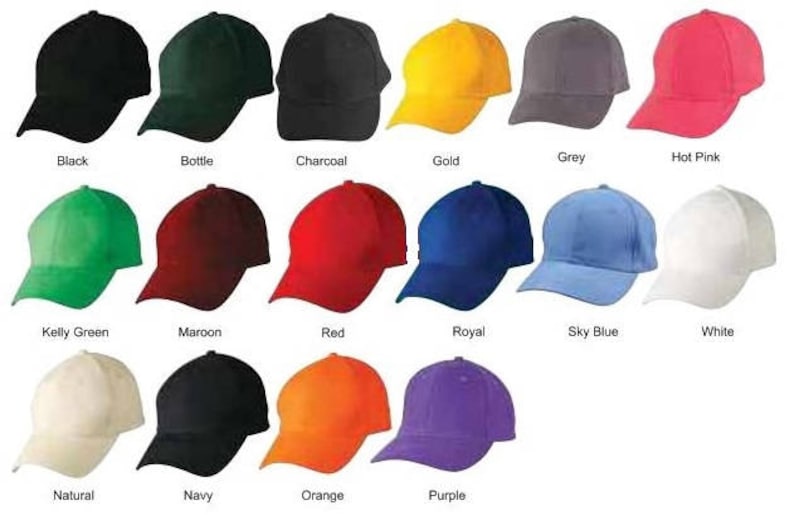 Custom made embroidery caps, hats with your own names or messages. Personalized, tailored made to the specifications of an individual order. image 9