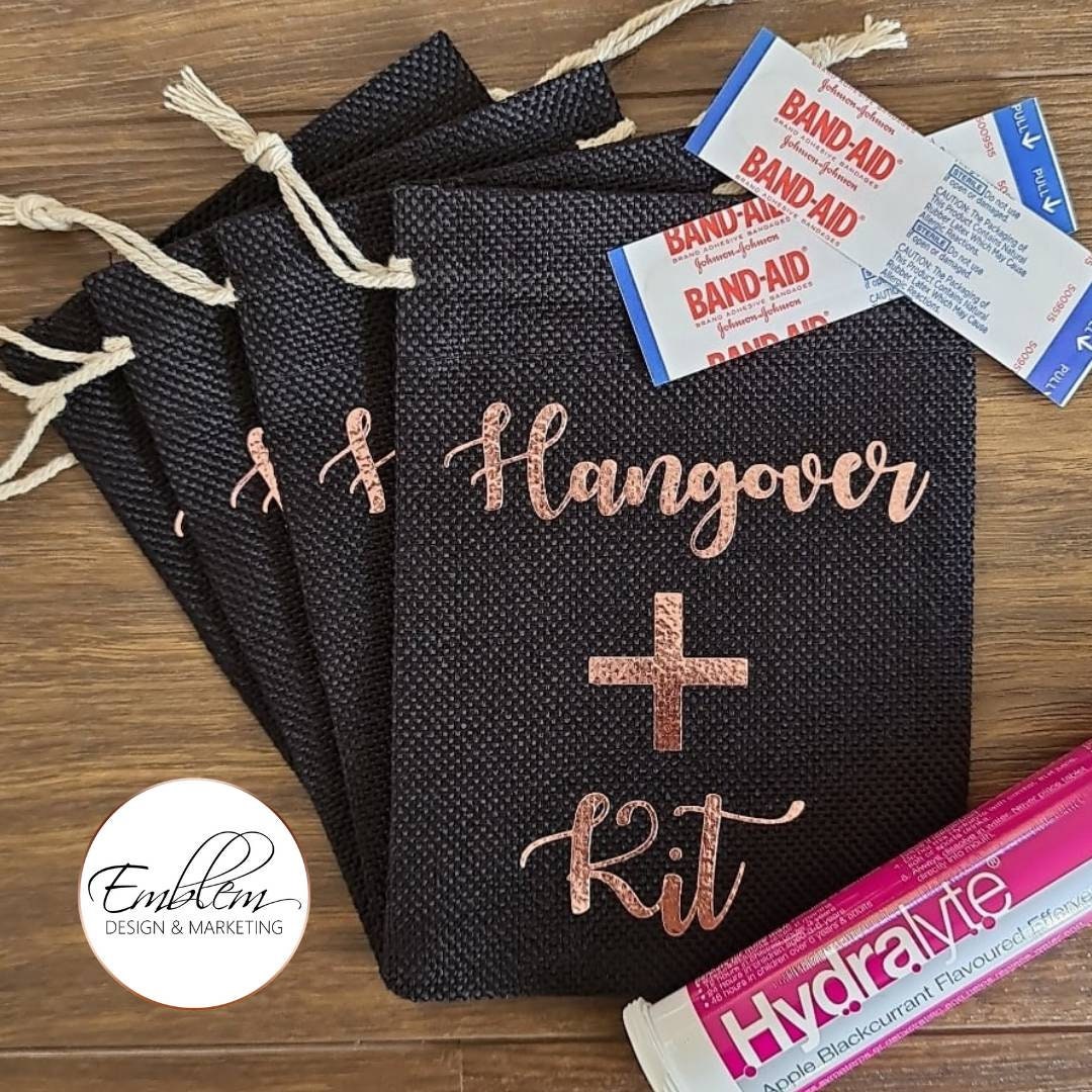Hangover Kit Pouches Hangover Kit Hangover Bag Hangover Kit Bag Hens