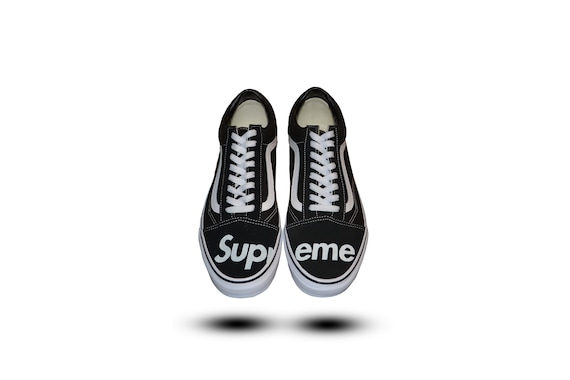 supreme vans etsy
