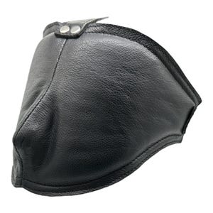 Highgate - Large Soft Leather Nose Covered Blindfold - Padded by SLAP LEATHER
