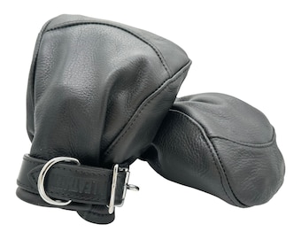 Wapping - bondage vuisthandschoenen van zacht leer van SLAP LEATHER