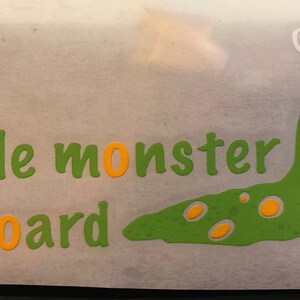 Little Monster on Board Vinyl Decal