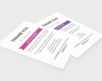 Editable Thank You Cards | Canva Template for Small Business (Digital Download)
