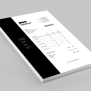 Digital Editable Invoice Template  | Professional Modern Invoice Template | Business Freelance Invoice Template |  Edit with Canva | A4 Size
