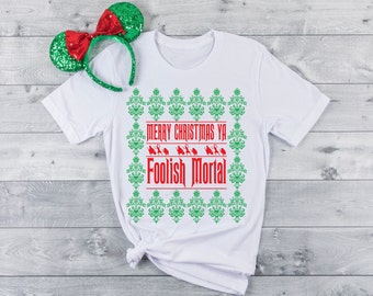 Merry Christmas Ya Foolish Mortal Short-Sleeve Unisex T-Shirt