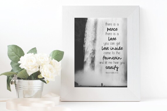 Testify Needtobreathe Song Lyrics Printable Wall Art Etsy