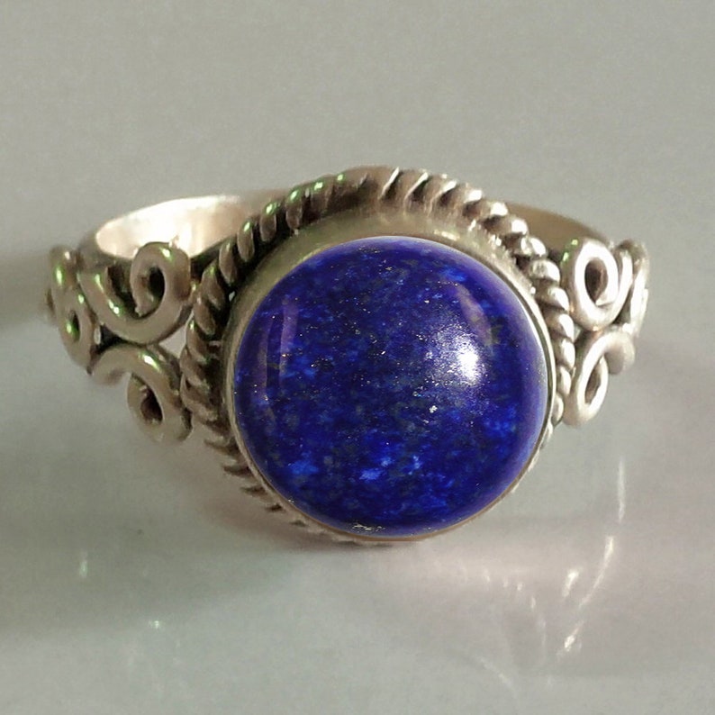 Lapis Lazuli Ring Handmade Ring 92.5% Solid Sterling Silver - Etsy