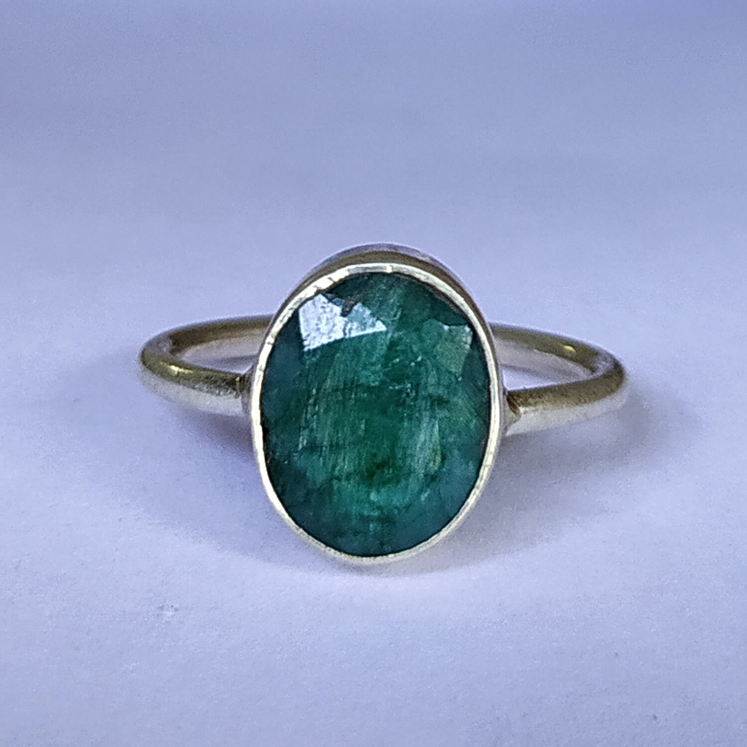 Emerald Ring Solid 925 Sterling Silver Ring Emerald Gemstone - Etsy