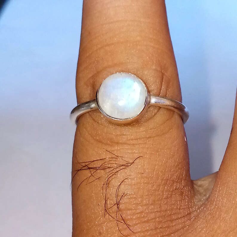 925 Sterling silver Ring Handmade Ring Moonstone Ring Rainbow Moonstone Ring Silver moonstone Ring