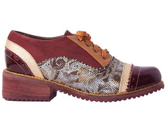 Oxford Leather Shoes, Vintage Shoes, Oxford Shoes Women