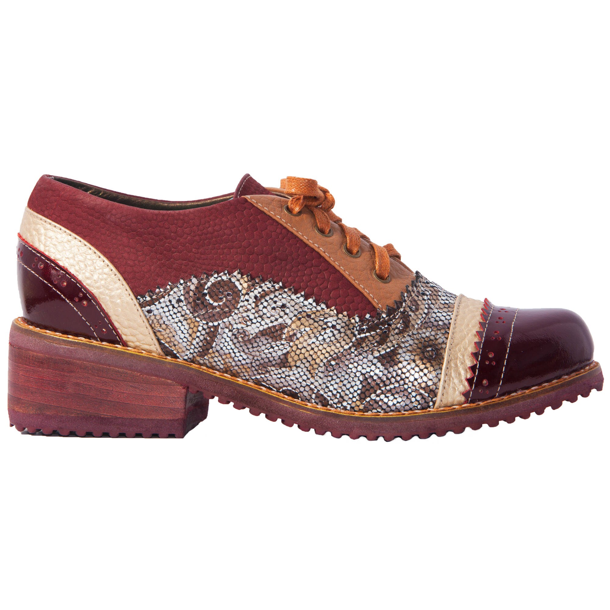 Oxford Leather Shoes, Vintage Shoes, Oxford Shoes Women, Women Burgundy ...