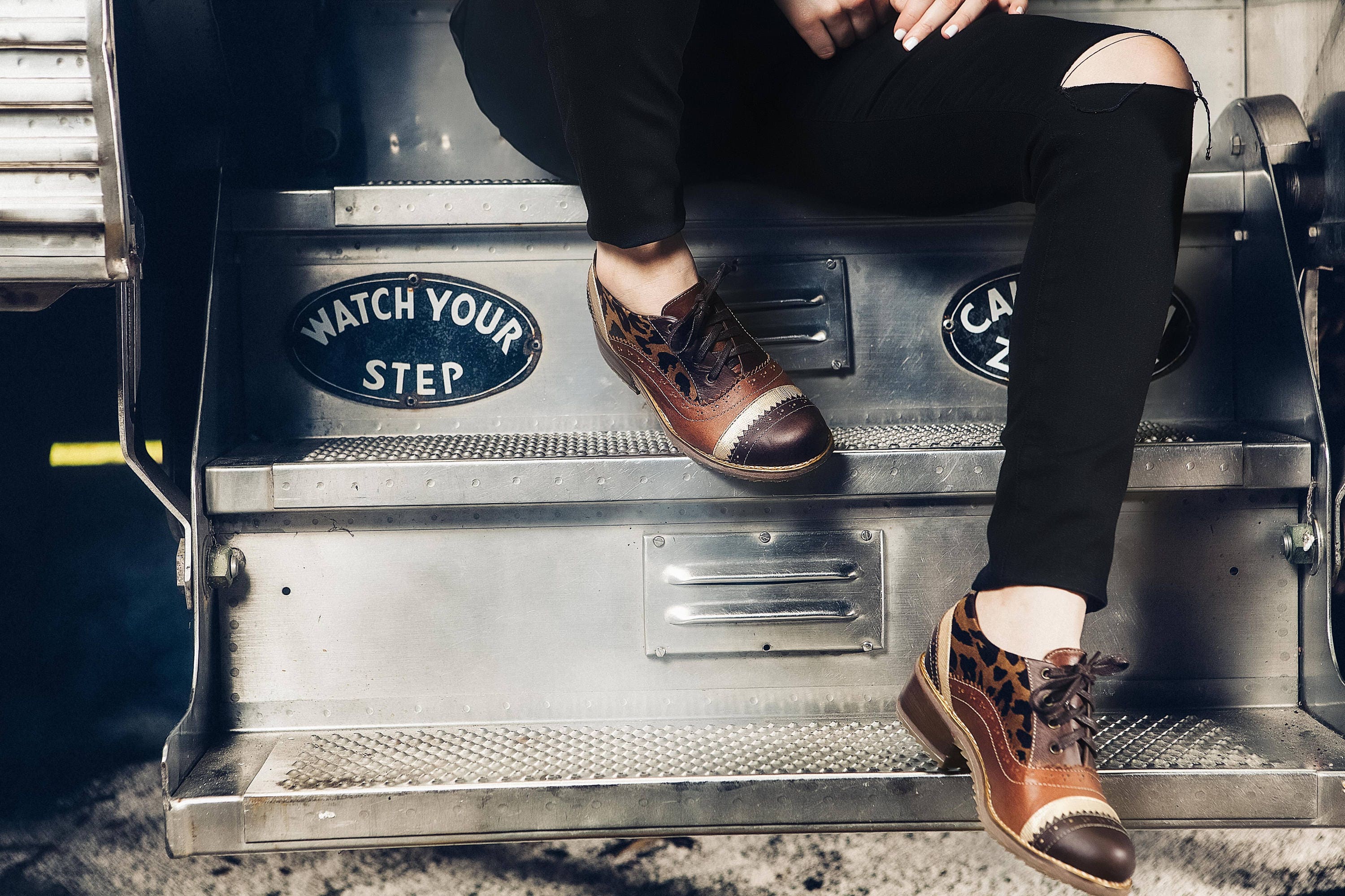 vintage brogue handmade leather shoes