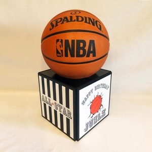 Basketball Photo Cube Centerpiece: Custom Birthday Party Decor