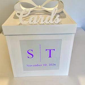 Gift Card Box with Remote Controlled LED light  - Wedding