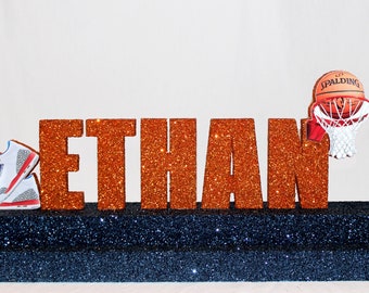 Custom Basketball Theme Candle Lighting Display for Mitzvah